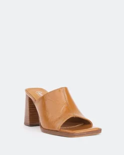 Mid Heels-L'INTERVALLE Pier Cognac Naplack/Nap.Cognac