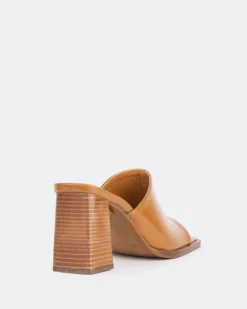 Mid Heels-L'INTERVALLE Pier Cognac Naplack/Nap.Cognac