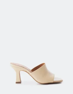 Mid Heels|Mules-L'INTERVALLE Pinto Nude Leather