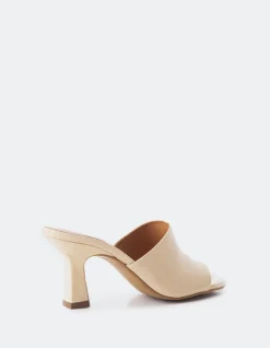 Mid Heels|Mules-L'INTERVALLE Pinto Nude Leather