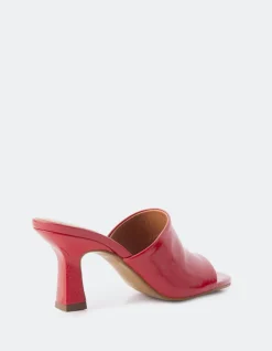 Mid Heels|Mules-L'INTERVALLE Pinto Red Leather