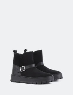 Ankle Boots-L'INTERVALLE Plorin Black Suede