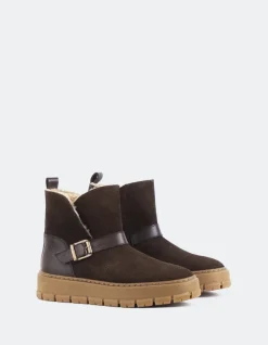 Ankle Boots-L'INTERVALLE Plorin Brown Suede