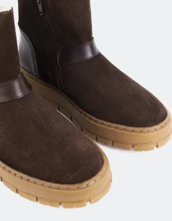 Ankle Boots-L'INTERVALLE Plorin Brown Suede