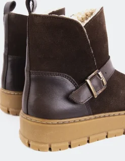 Ankle Boots-L'INTERVALLE Plorin Brown Suede