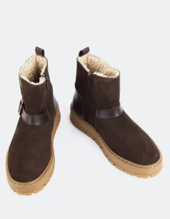 Ankle Boots-L'INTERVALLE Plorin Brown Suede