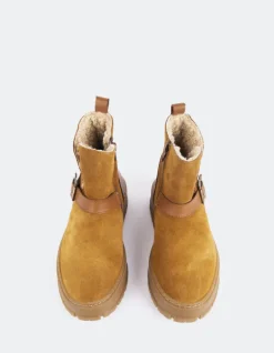 Ankle Boots-L'INTERVALLE Plorin Cognac Suede