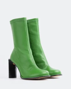Stretch|Ankle Boots-L'INTERVALLE Point Green Stretch