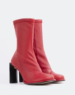 Stretch|Ankle Boots-L'INTERVALLE Point Red Stretch