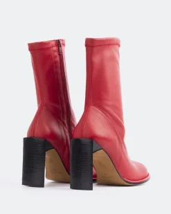 Stretch|Ankle Boots-L'INTERVALLE Point Red Stretch