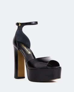 Platform-L'INTERVALLE Porfi Black Naplack