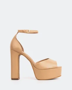Platform-L'INTERVALLE Porfi Camel Leather
