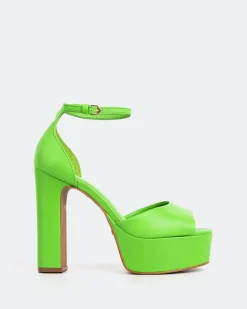Platform-L'INTERVALLE Porfi Green Leather
