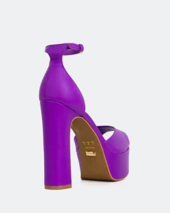 Platform-L'INTERVALLE Porfi Purple Leather