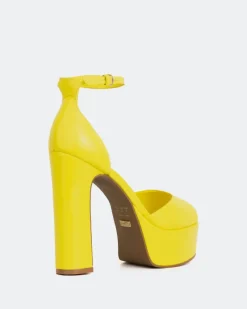 Platform-L'INTERVALLE Porfi Yellow Leather