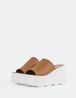 Wedges-L'INTERVALLE Positive Tan Leather
