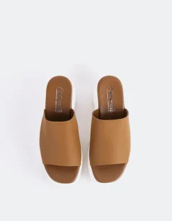 Wedges-L'INTERVALLE Positive Tan Leather