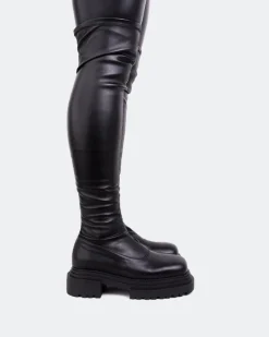 Over-the-knee-L'INTERVALLE Potka Black Stretch