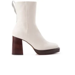 Platform|Ankle Boots-L'INTERVALLE Powell Off White Leather