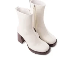 Platform|Ankle Boots-L'INTERVALLE Powell Off White Leather