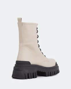 Lace-up|Ankle Boots-L'INTERVALLE Prairie Beige Leather
