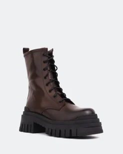 Lace-up|Ankle Boots-L'INTERVALLE Prairie Brown Leather