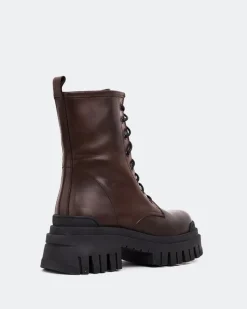 Lace-up|Ankle Boots-L'INTERVALLE Prairie Brown Leather