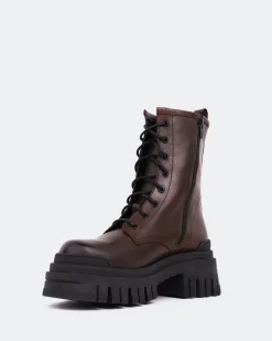 Lace-up|Ankle Boots-L'INTERVALLE Prairie Brown Leather