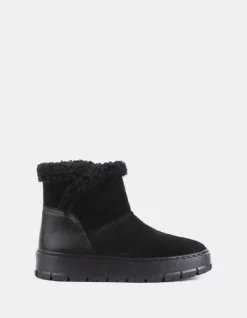 Ankle Boots-L'INTERVALLE Primord Black Suede