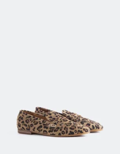 Loafers-L'INTERVALLE Prism Leopard Leather