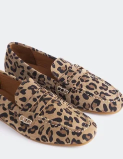 Loafers-L'INTERVALLE Prism Leopard Leather