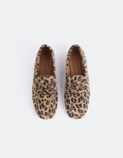 Loafers-L'INTERVALLE Prism Leopard Leather