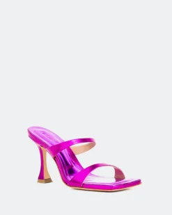 Mules-L'INTERVALLE Pyramid, Fucshia Metal/Métal Fucshia