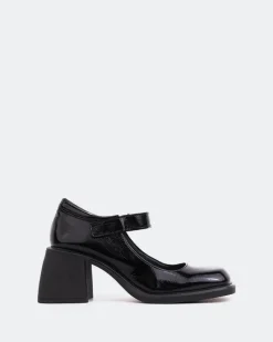 Mary-jane-L'INTERVALLE Queensway Black Leather