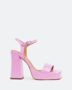 Platform|High Heels-L'INTERVALLE Rabanne, Pink Naplack/Naplack Rose