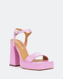 Platform|High Heels-L'INTERVALLE Rabanne, Pink Naplack/Naplack Rose