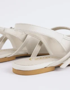 Slingbacks-L'INTERVALLE Rafya Off White Leather