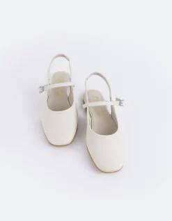 Slingbacks-L'INTERVALLE Rafya Off White Leather