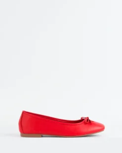 Ballerinas-L'INTERVALLE Ramesses Red Leather