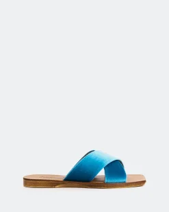 Flats-L'INTERVALLE Ranch Blue Velvet
