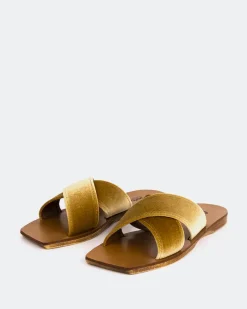 Flats-L'INTERVALLE Ranch Gold Velvet