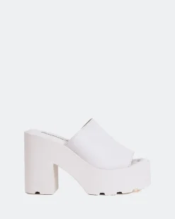 Platform-L'INTERVALLE Ranchers White Leather