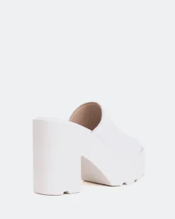 Platform-L'INTERVALLE Ranchers White Leather
