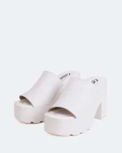Platform-L'INTERVALLE Ranchers White Leather
