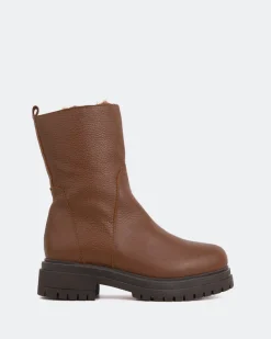 Ankle Boots-L'INTERVALLE Rangler Brown Leather
