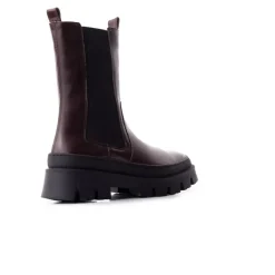 Chelsea|Ankle Boots-L'INTERVALLE Ravenna Dark Brown Leather