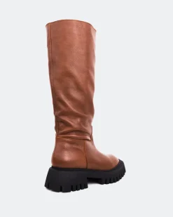 Tall Boots-L'INTERVALLE Rector Tan Leather