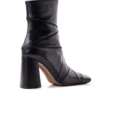 Ankle Boots-L'INTERVALLE Redwood Black Leather