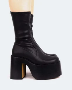 Ankle Boots-L'INTERVALLE Remington Black Leather