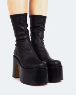 Ankle Boots-L'INTERVALLE Remington Black Leather